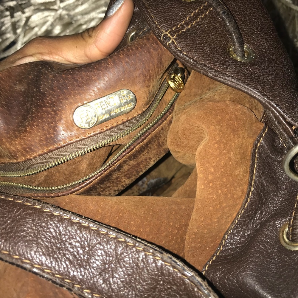 Vintage Fendi drawstring bag